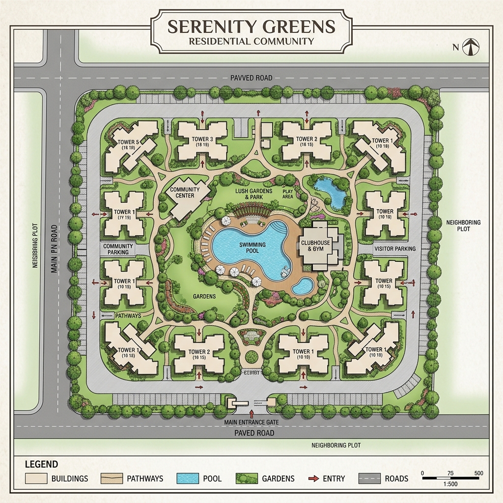 Premium Plots Layout